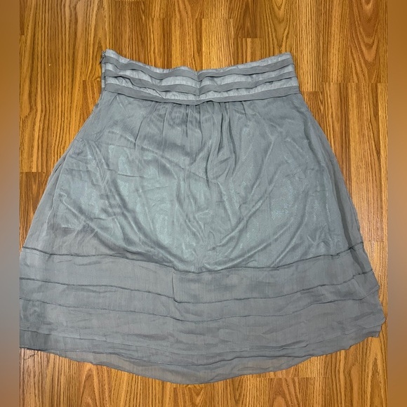 DownEast Dresses & Skirts - Downeast Basics Sage Green Sheer Tiered Skirt Size XL.